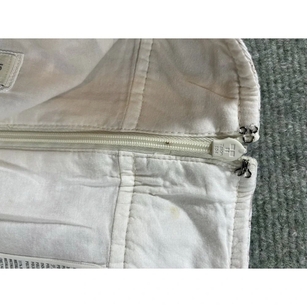 Abercrombie & Fitch Y2K Micro Mini Skirt Metallic Jaquard Vintage Size 0(25)